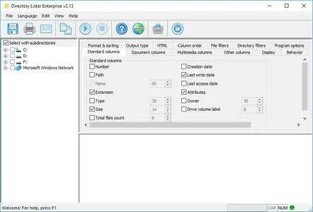 Directory Lister Pro 2.19.0.321 Enterprise Edition (x86/x64) Multilingual