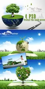 Protect the earth green