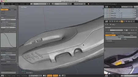 CGCookie: Sculpting a Sci-Fi Weapon in Blender (2013)
