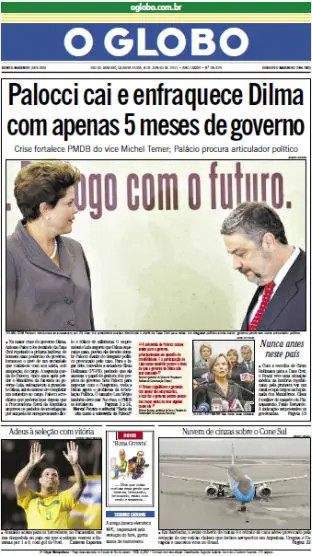 Jornal O Globo - 8 de junho de 2011