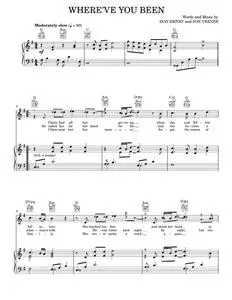 Where've You Been - Kathy Mattea (Piano-Vocal-Guitar)