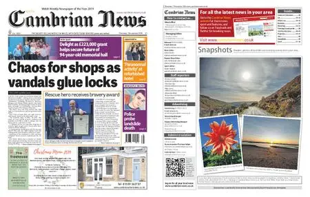 Cambrian News South Ceredigion – 07 November 2019