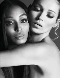 Kate Moss & Naomi Campbell by Mert Alas & Marcus Piggott for Interview Germany December 2012