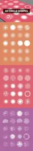 Vector Abstract Shapes - 60 Circle Shapes