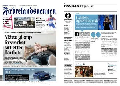 Fædrelandsvennen – 10. januar 2018