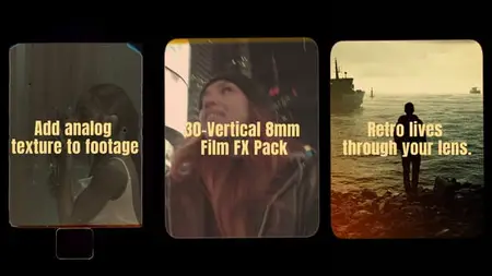 Super 8mm Vertical Pack - 30+ Vintage Filters for TikTok, Instagram & Reels in DaVinci Resolve 58...