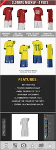 T-Shirt and Shorts Sports Mockup