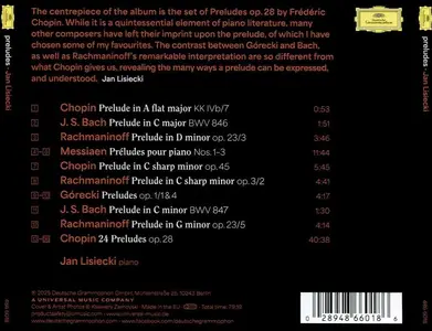 Jan Lisiecki - Preludes: Chopin, Bach, Rachmaninoff, Messiaen, Górecki (2025)