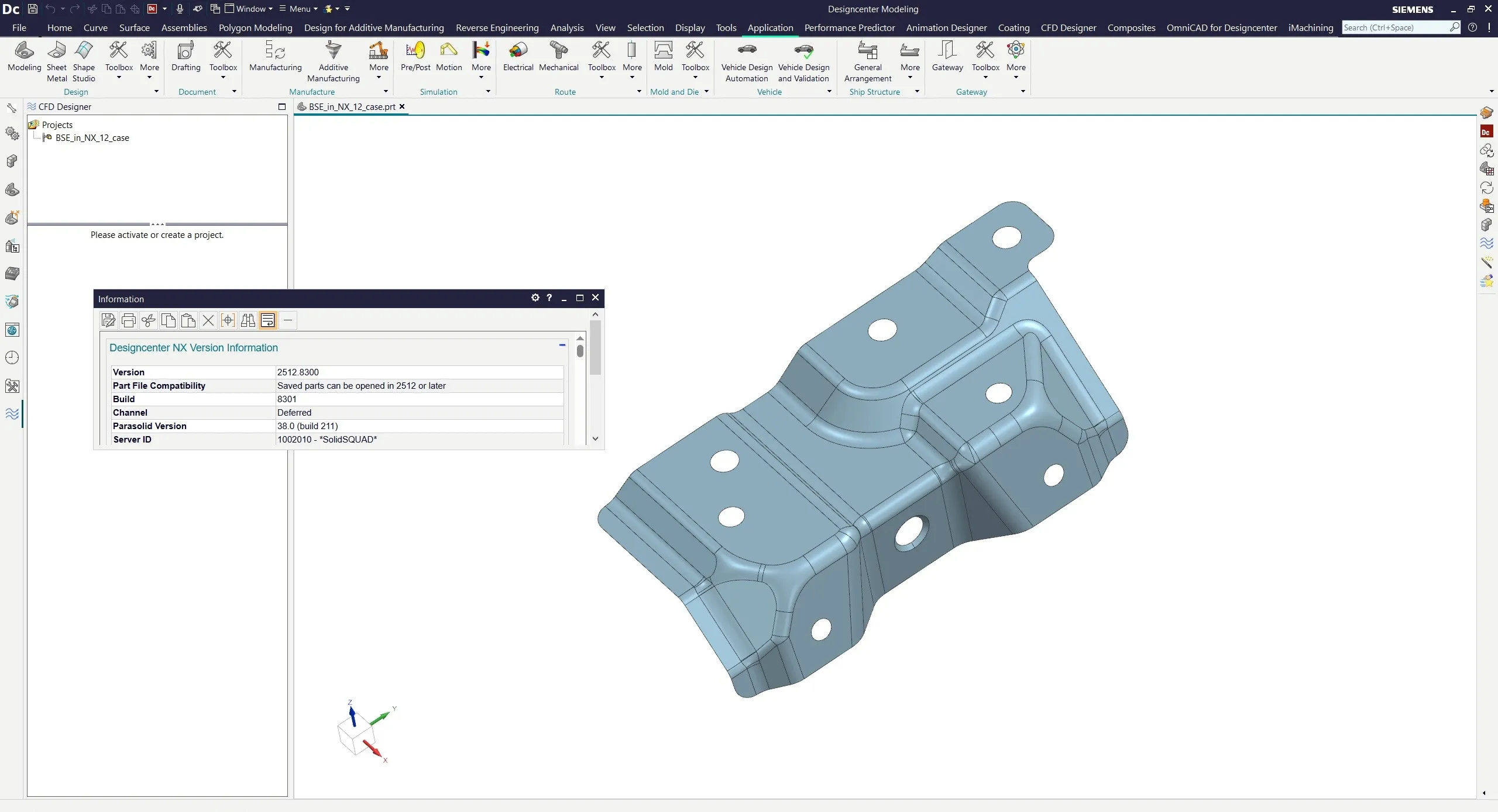 Siemens DesignCenter NX 2512.8301 (NX 2512 Series) with Add-ons