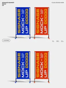 Signage Banner Mockup UZZAYPL