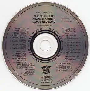 Charlie Parker - The Complete Savoy Studio Sessions (1988) {Savoy, 3CD, ZDS 5500-1~3, Rare Early Press rec 1944-1948}