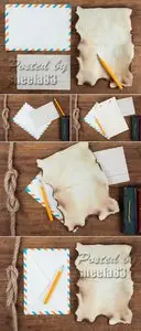 Stock Photo - Old Paper & Envelope