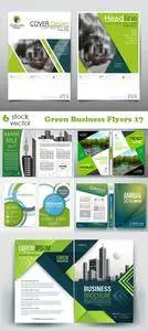 Vectors - Green Business Flyers 17