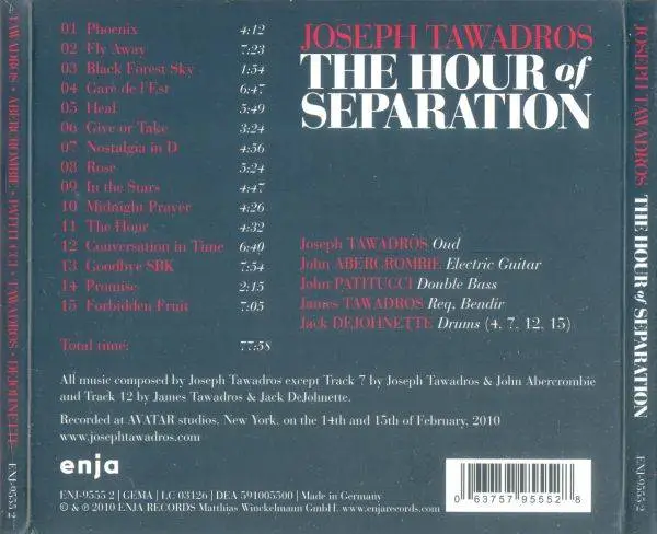 Joseph Tawadros - The Hour of Separation (2010) {Enja}