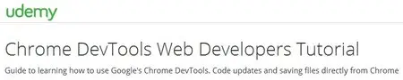 Chrome DevTools Web Developers Tutorial