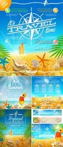 Summer Travel & Vacation Vector