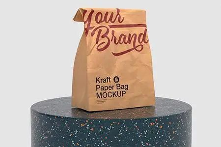 Kraft Paper Bag Mockup