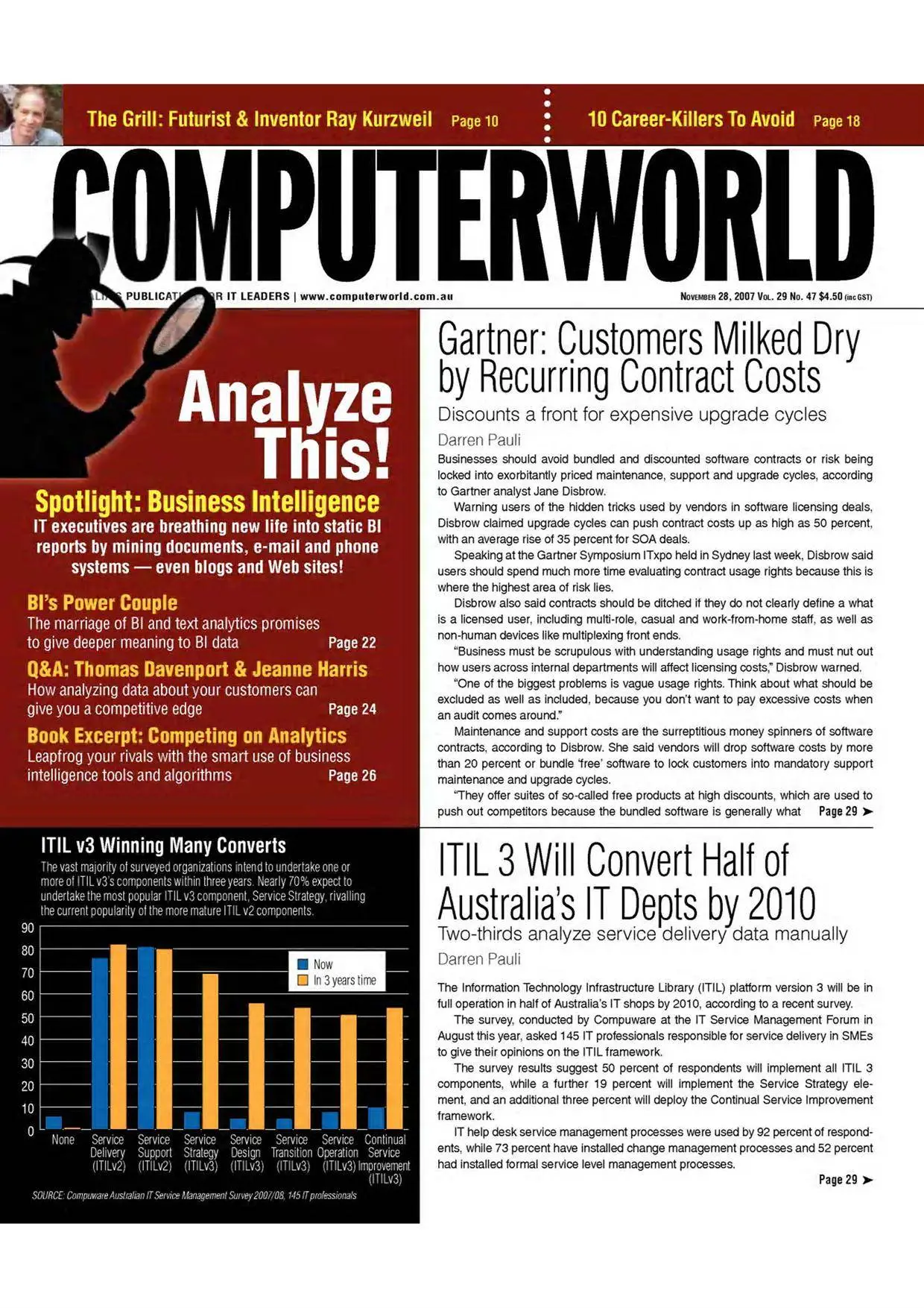 COMPUTER W0RLD 28th November 2007