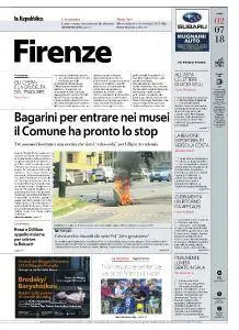 la Repubblica Firenze - 2 Luglio 2018