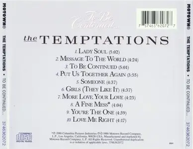 The Temptations - To Be Continued... (1986) {Motown}