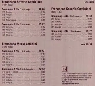 Violin Sonatas - Veracini & Geminiani