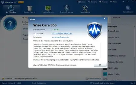 Wise Care 365 Pro 2.95.240 + Portable