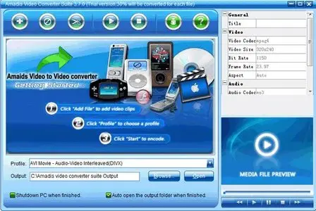 Amadis Video Converter Suite 3.7.5 Portable