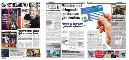 Het Belang van Limburg – 23. oktober 2019