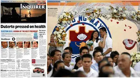 Philippine Daily Inquirer – February 14, 2016