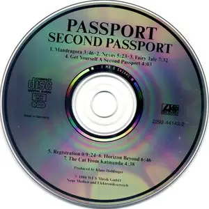 Passport - Second Passport (1972) [Atlantic 1988]