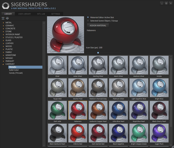 SIGERSHADERS V-Ray Material Presets Pro 3.2.0 for 3DS Max 2013-2016