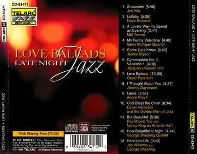 VA – Love Ballads – Late Night Jazz (Comp. 1999) (20-Bit Digital Master)