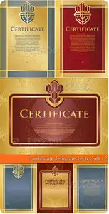 Certificate Template vector set 12