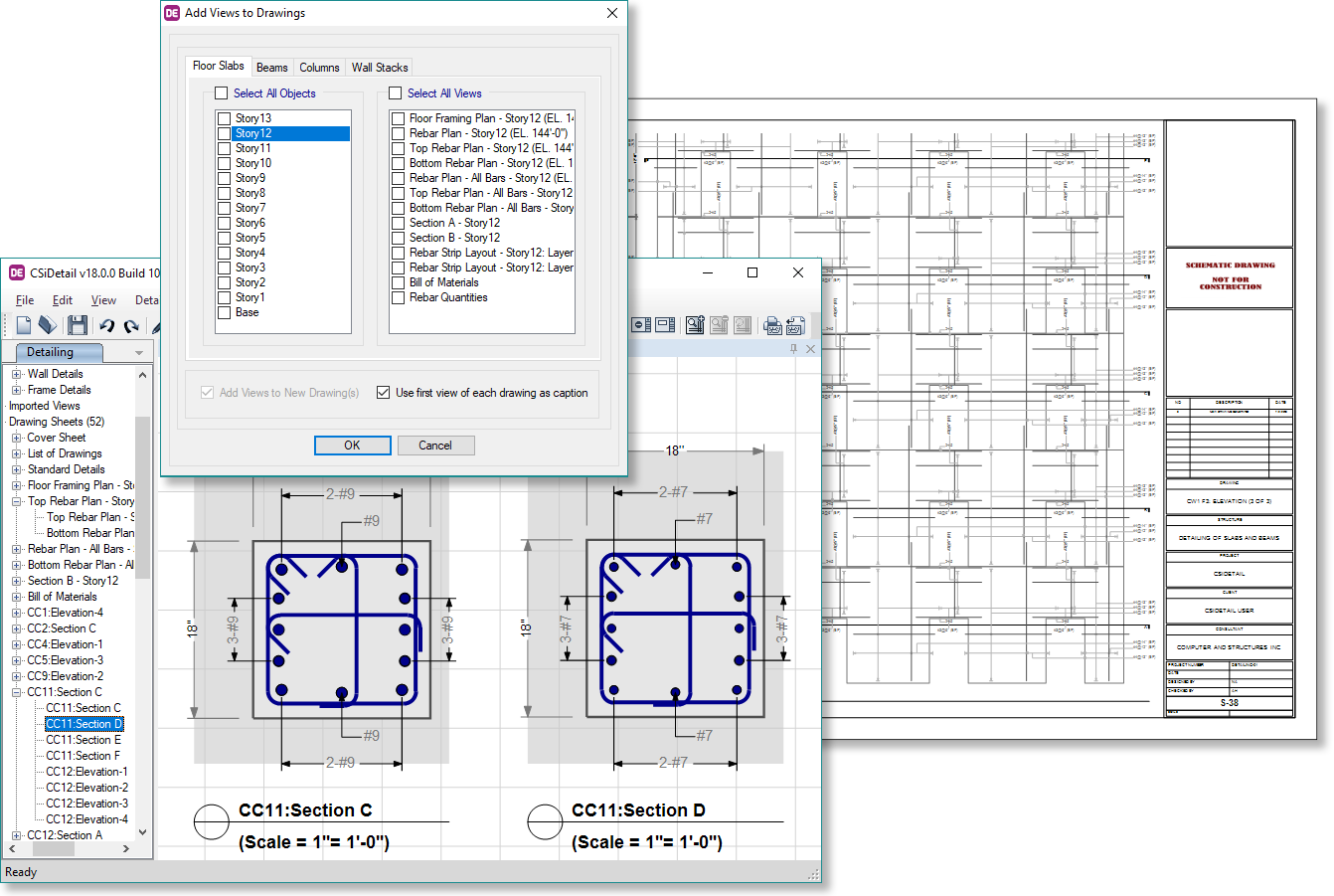 Etabs расчетная программа. Картинки CSI etabs Ultimate 18.0.2 x64 + csidetail 18.0.0. Calculation of detail etabs. Detailed 18