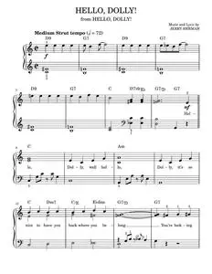 Hello, Dolly! - Hello, Dolly! Musical, Louis Armstrong (Easy Piano)