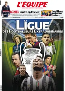 L'Equipe du Mardi 16 Septembre 2014