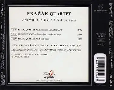 Pražák Quartet - Bedřich Smetana: String Quartets; From the Homeland (1999)