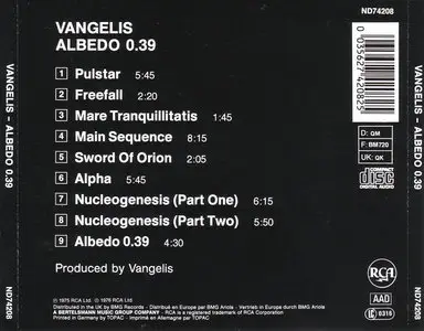 Vangelis - Albedo 0.39 (1976)