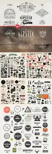 Hipster Design Elements Vector