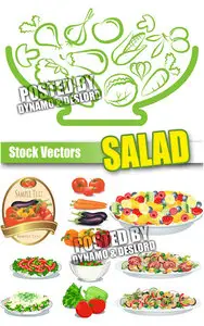 Salad - Stock Vectors