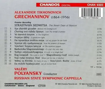 Valeri Polyansky, Russian State Symphonic Cappella - Grechaninov: The Seven Days of Passion / Strastnaya Sedmitsa (1994)