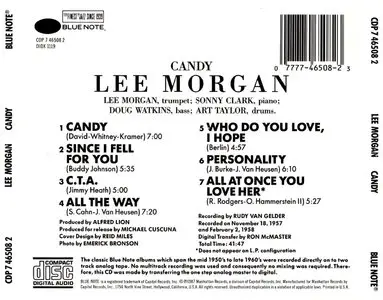 Lee Morgan - Candy (1957)(Blue Note USA Pressing)(CDP 746508 2)