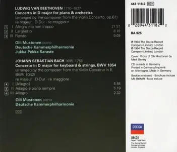Olli Mustonen - Beethoven, J.S. Bach: Piano Concertos (2012)