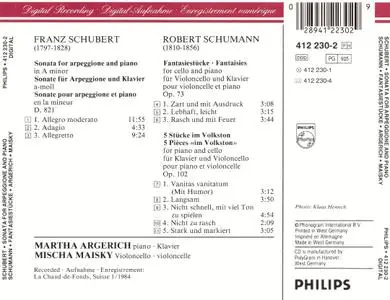 Martha Argerich, Mischa Maisky - Schubert: Sonata for Arpeggione, Schumann: Fantasiestücke, Op. 73 (1985)