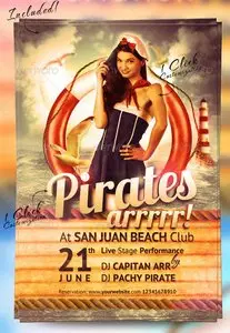 GraphicRiver Sailor Party Flyer Template