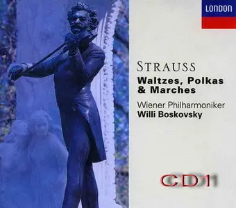 The Strauss Family: Waltzes, Polkas & Marches / Boskovsky CD1 of 6