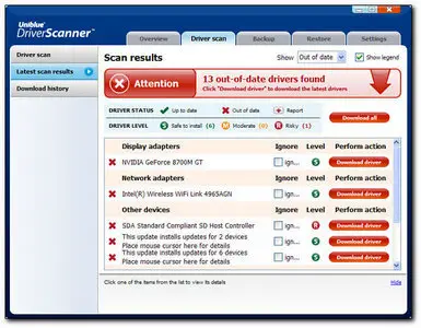 Uniblue DriverScanner 2009 2.0.0.49