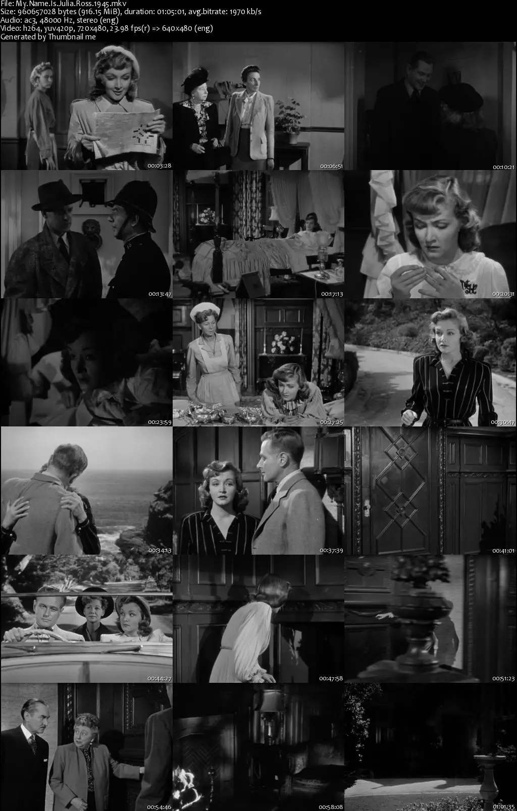 My Name Is Julia Ross (1945)