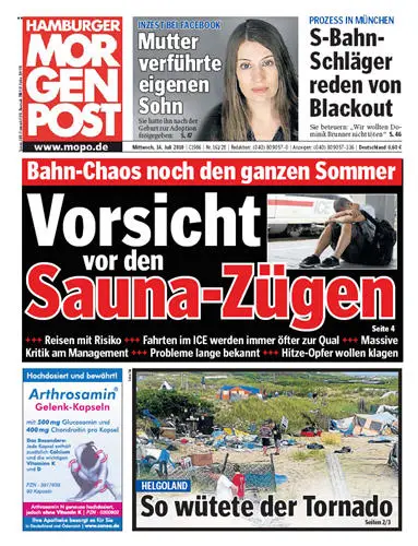 Hamburger Morgenpost vom 14 Juli 2010
