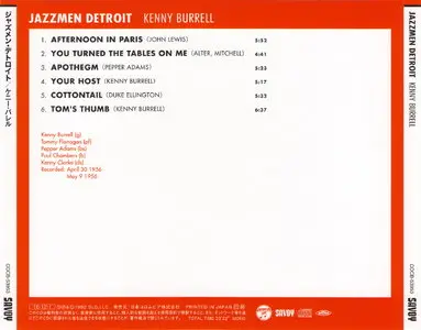 Kenny Burrell - Jazzmen Detroit (1956) [Remastered 1992]